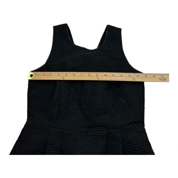 Madewell Lowlight Black Gold Shimmer Dot Dress - Picture 8 of 11